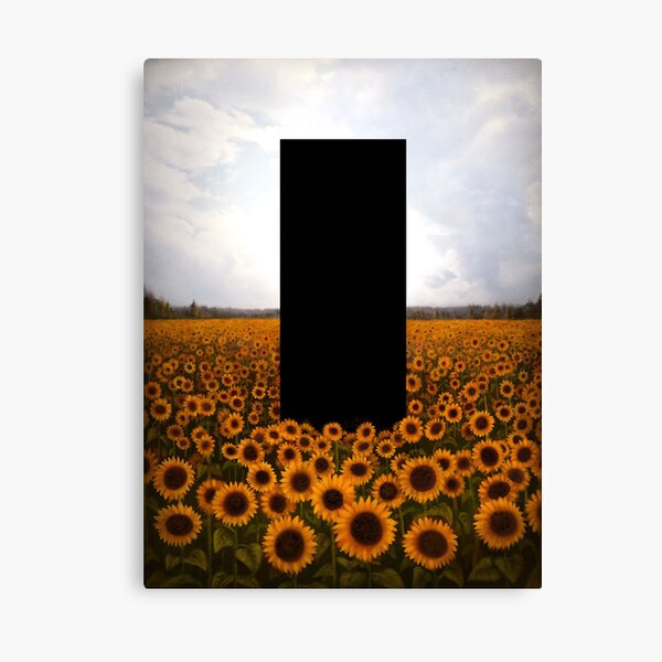 Sunflower Monolith Canvas Print
