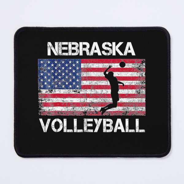 Item preview, Nebraska Volleyball Team American Flag Gift  designed and sold by Volleyball1x3fg.
