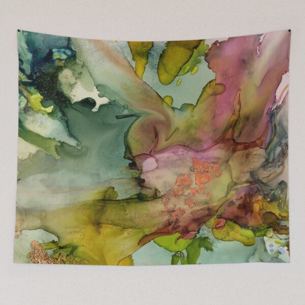 Item preview, Multicolored Ink Marbling  designed and sold by Sue Zipkin.