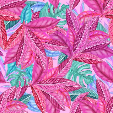 Artwork thumbnail, Wonderful Color Foliage Pattern by RafaelLima7