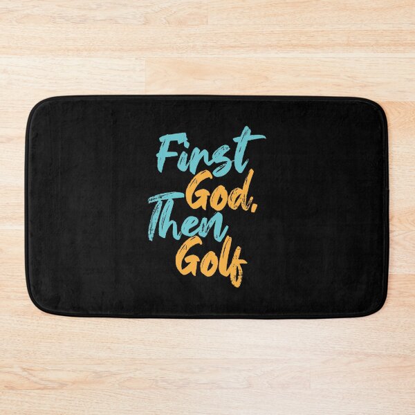 Item preview, First God Then Golf Religious Quote designed and sold by Creatively Torn.