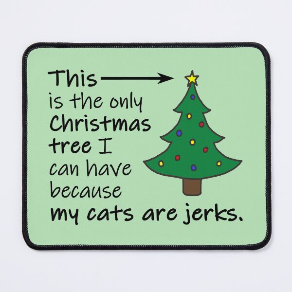 Item preview, Christmas Tree with Cats designed and sold by Thogek.