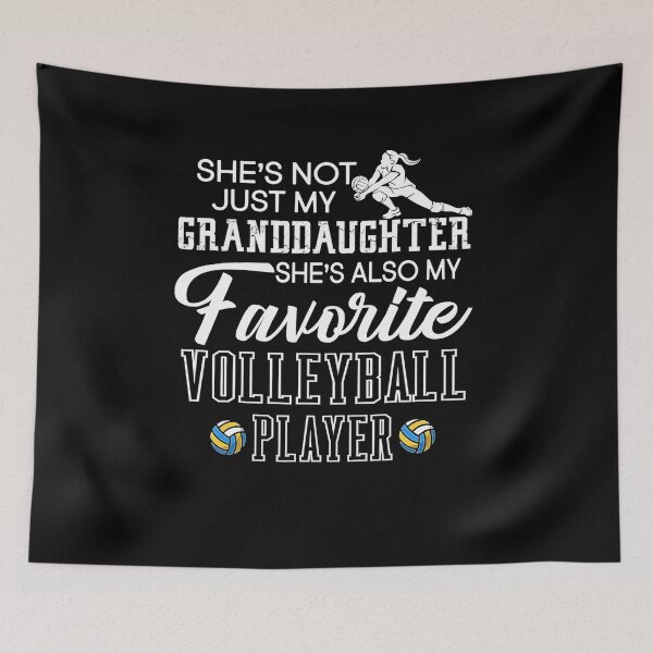 Item preview, Shes Not Just My Granddaughter Favorite Volleyball Player  designed and sold by Volleyball1x3fg.