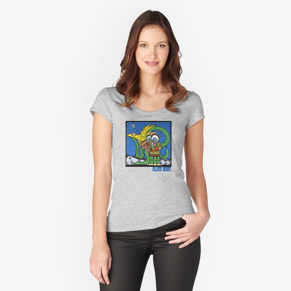 Alien Hunt Fitted Scoop T-Shirt