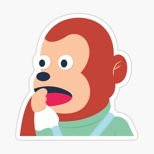 Puppet Monkey Meme Sticker Funny Sticker Decorative 