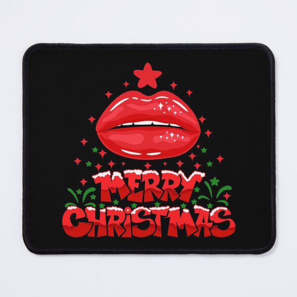 Item preview, Lips Christmas Merry christmas RED Quote Fashion Kiss for girls and women designed and sold by MisPuHoney.