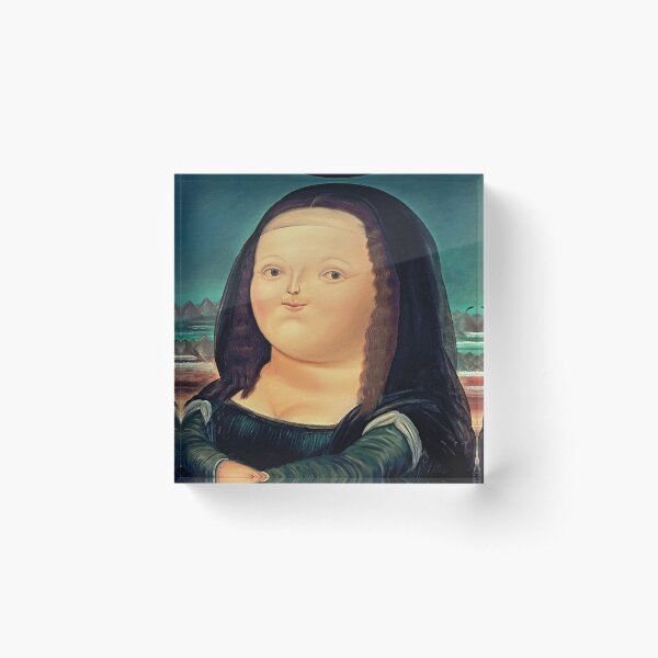 Fernando Botero Mona Lisa Acrylic Block