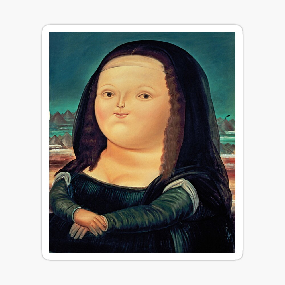 angreb Betaling terning Fernando Botero Mona Lisa" Poster for Sale by abelalicia2 | Redbubble