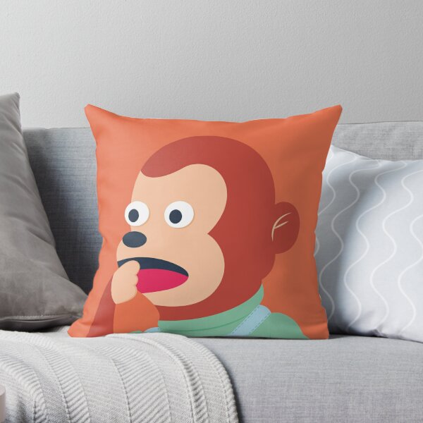 Side Eye Monkey Meme | Throw Pillow
