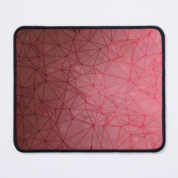Item preview, fractal graphic design geometric line pattern abstract background in red designed and sold by Mrvell.
