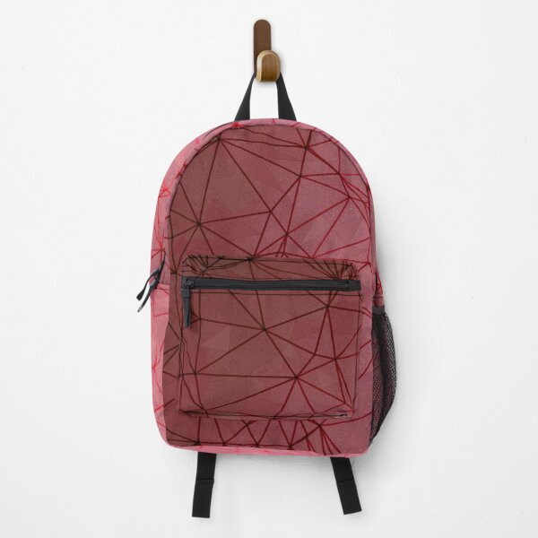 Item preview, fractal graphic design geometric line pattern abstract background in red designed and sold by Mrvell.