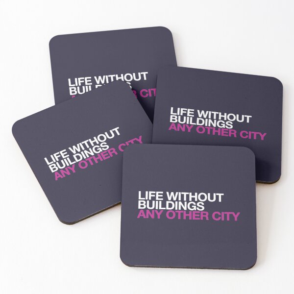 Item preview, Life Without Buildings Any Other City designed and sold by TimeFliesClocks.