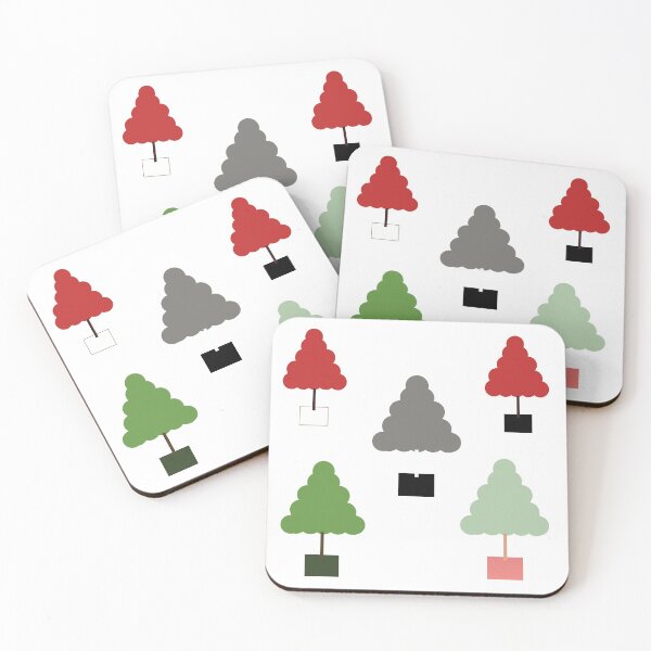Item preview, Minimalist Christmas Trees - Assorted Modern Colors Pack designed and sold by TumbleCreek.