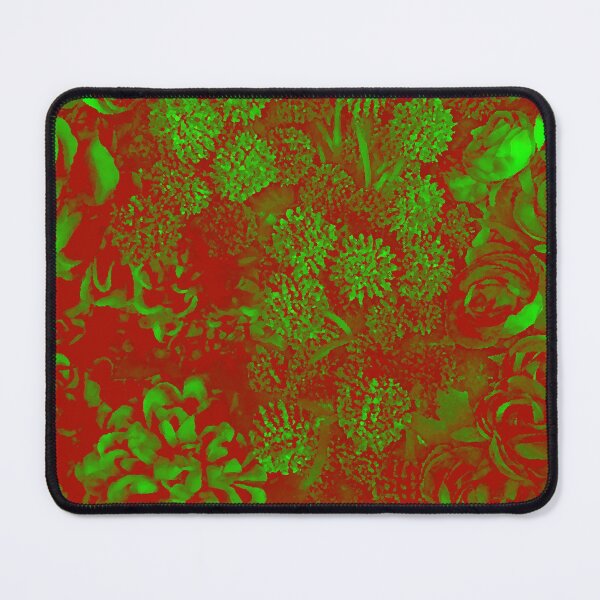 Item preview, Red and Neon Green flowers by Iritof designed and sold by iritof.