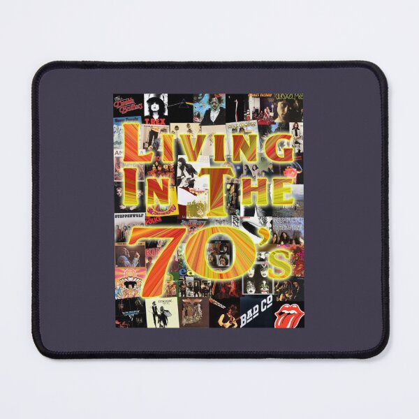 Item preview, Living In The 70s Band Art designed and sold by TimeFliesClocks.