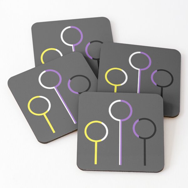 Item preview, Nonbinary Pride Flag Hoops designed and sold by off-broom-art.