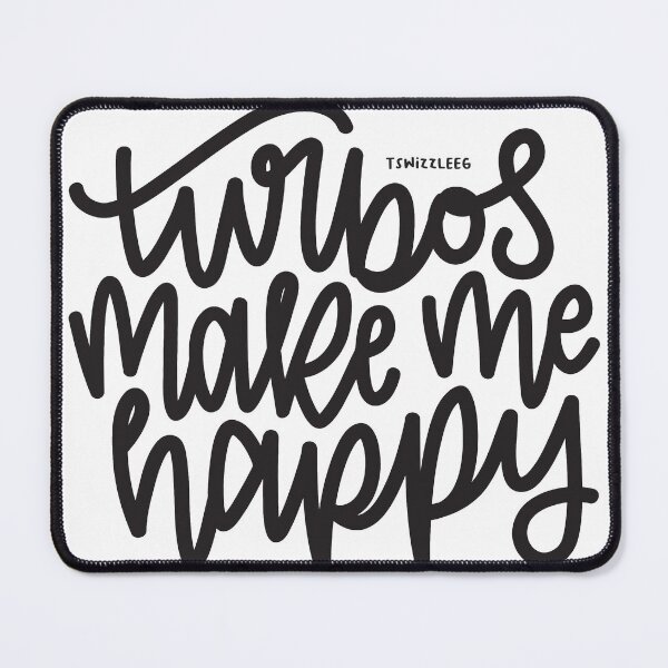 Item preview, Turbos Make Me Happy - Dark Gray designed and sold by TswizzleEG.