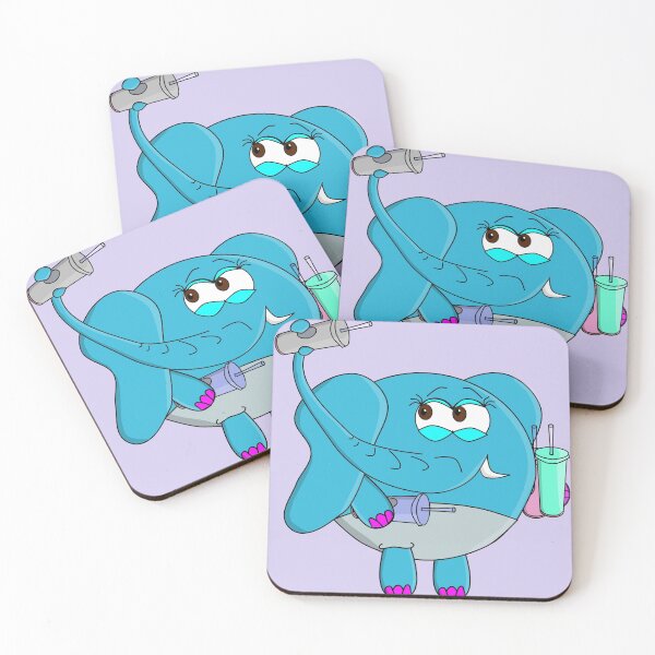 Item preview, Everyday I'm Tumblin' Elephant designed and sold by A-Headful.