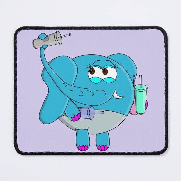 Item preview, Everyday I'm Tumblin' Elephant designed and sold by A-Headful.