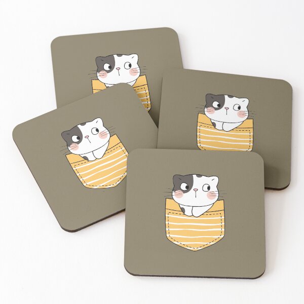 Item preview, CAT Hiding Inside Pocket, Cute Kawaii for Cat Lovers, Cat Mom and Cat Dad designed and sold by I Say Heaven.