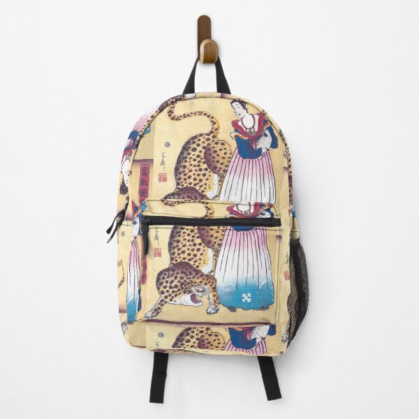 Item preview, Woman with a Leopard - Japanese Print designed and sold by xm-h.