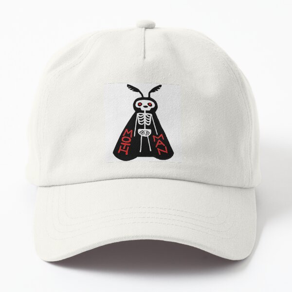 MOTHMAN Skeleton Moth Cryptid Creature Dad Hat
