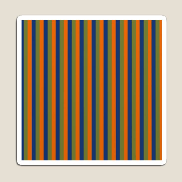 Copy of 70s and 80s Puppet Inspired Striped Shirt Design Pattern Magnet