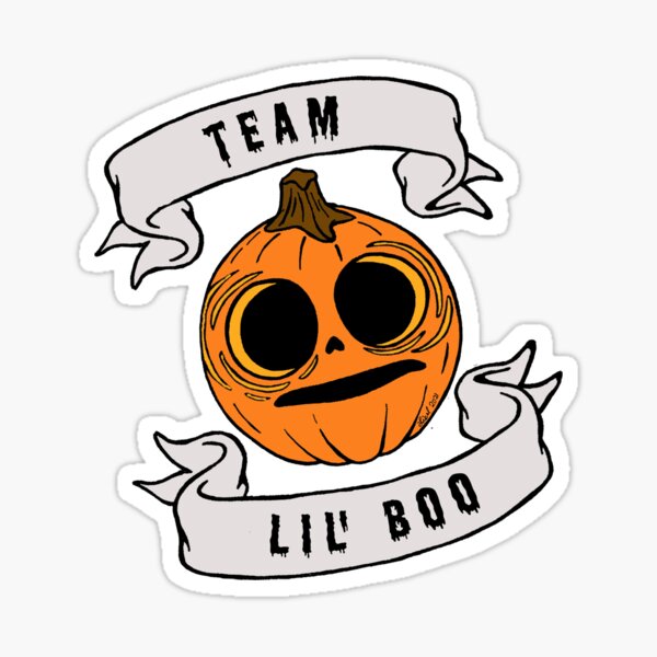 "Team Lil Boo" Sticker for Sale by sharkbait83 | Redbubble