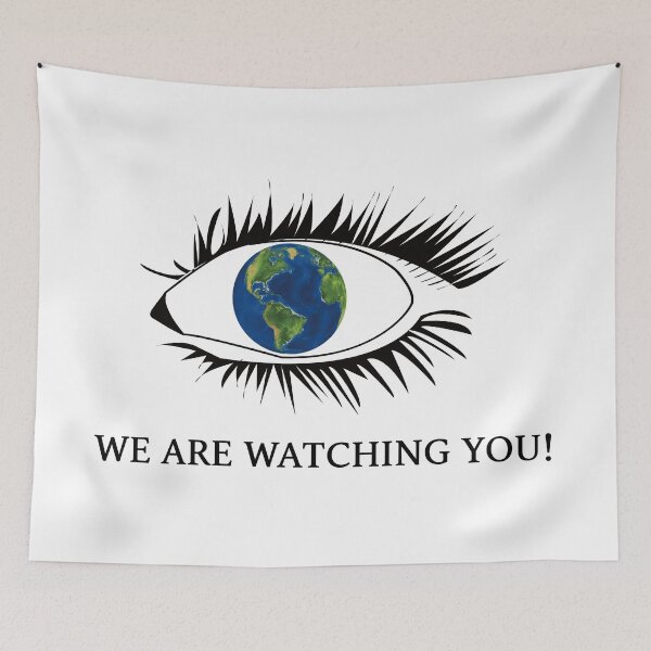 Item preview, WE ARE WATCHING YOU! designed and sold by HONGSOOLSHOP.