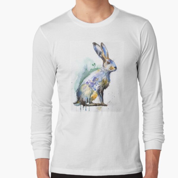 Hare watercolor Long Sleeve T-Shirt