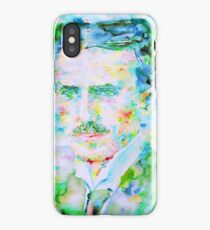 NIKOLA TESLA watercolor portrait iPhone Case