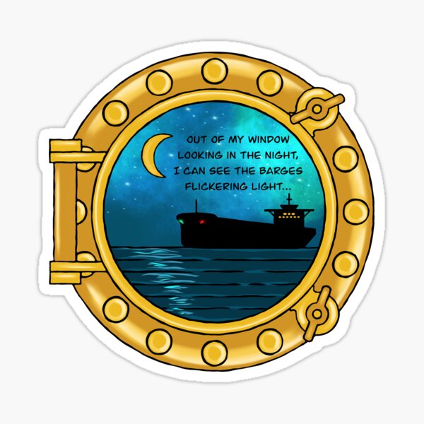 Item preview, Barges (Camp Song Series) designed and sold by Anna Cullen.
