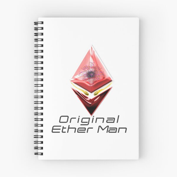Item preview, T-shirts Original Ether Man Sienna Colored Head With Positronic Brain & Yellow Eyes Black Text designed and sold by Spirit-World.