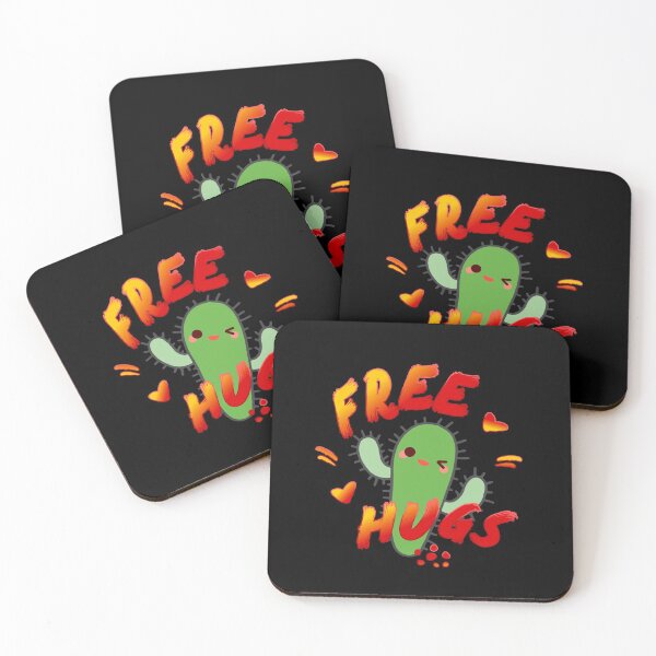Item preview, FREE HUGS Adorable Cactus designed and sold by Printedarts.