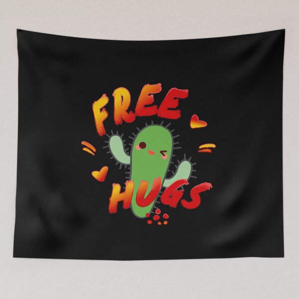 Item preview, FREE HUGS Adorable Cactus designed and sold by Printedarts.