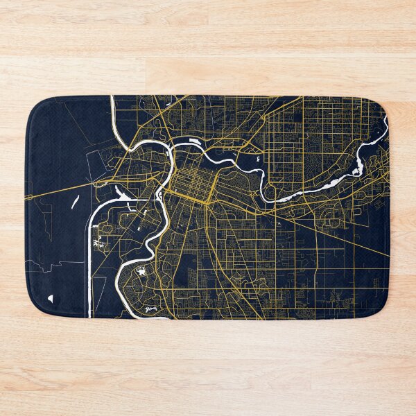 Item preview, Sacramento City Map of California, USA - Gold Art Deco designed and sold by deMAP.