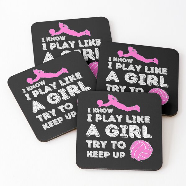 Item preview, I Know I Play Like A Girl Try To Keep Up  Volleyball Lover  designed and sold by Volleyball1x3hj.