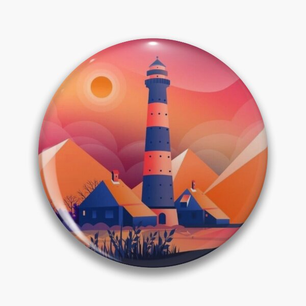 Item preview, vintage lighthouse digital art with Evening skies sunset designed and sold by Bkstores.