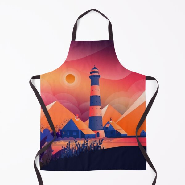 Item preview, vintage lighthouse digital art with Evening skies sunset designed and sold by Bkstores.