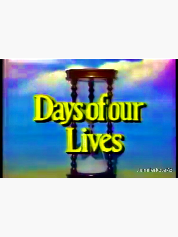 "Opening credits to Days of Our Lives" Sticker for Sale by