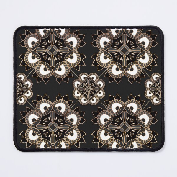 Item preview, flower pattern grey round pattern with round white designed and sold by Hungry40.