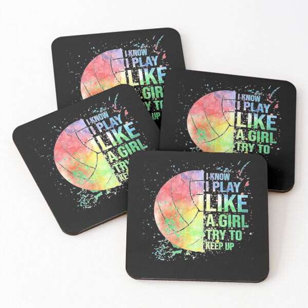 Item preview, I Know I Play Like A Girl Try To Keep Up Volleyball  designed and sold by Volleyball1x3hj.