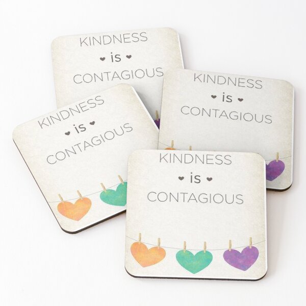 Item preview, Kindness is Contagious With Hearts -family apparel, home decor, accessories.   designed and sold by lduke47.