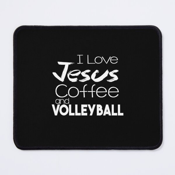 Item preview, I Love Jesus Coffee and Volleyball Sport Volley Coach Gift  designed and sold by Volleyball1x3hj.