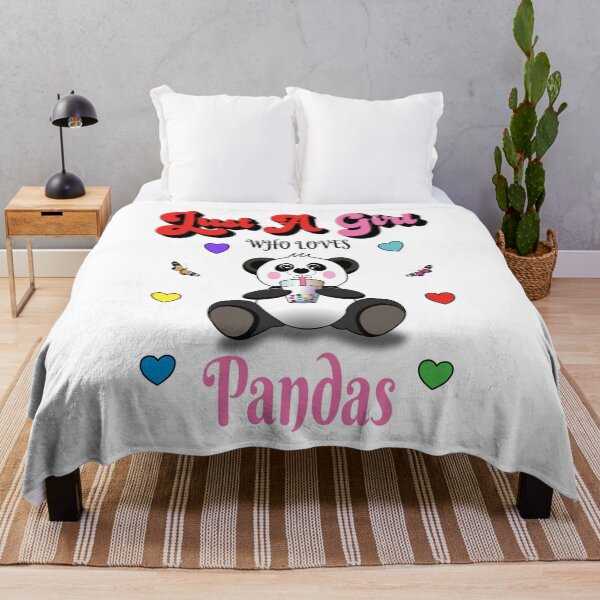Item preview, Just A Girl who Loves Pandas Who Loves Boba Tea designed and sold by TJHstudio.