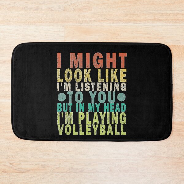 Item preview, I Might Look Like Im Listening to You Volleyball Retro  designed and sold by Volleyball1x3hj.