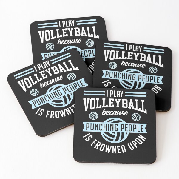 Item preview, I Play Volleyball Cuz Punching People Is Frowned Upon Funny  designed and sold by Volleyball1x3hj.