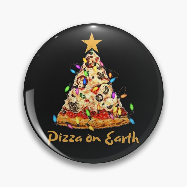 Artikelvorschau, Pizza on Earth Humorvolle Weihnachten entworfen und verkauft von checkertonetees.