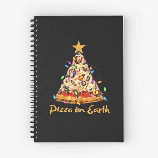 Artikelvorschau, Pizza on Earth Humorvolle Weihnachten entworfen und verkauft von checkertonetees.