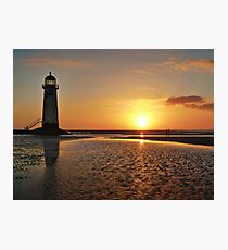 Sunset Talacre Lighthouse Photographic Print
